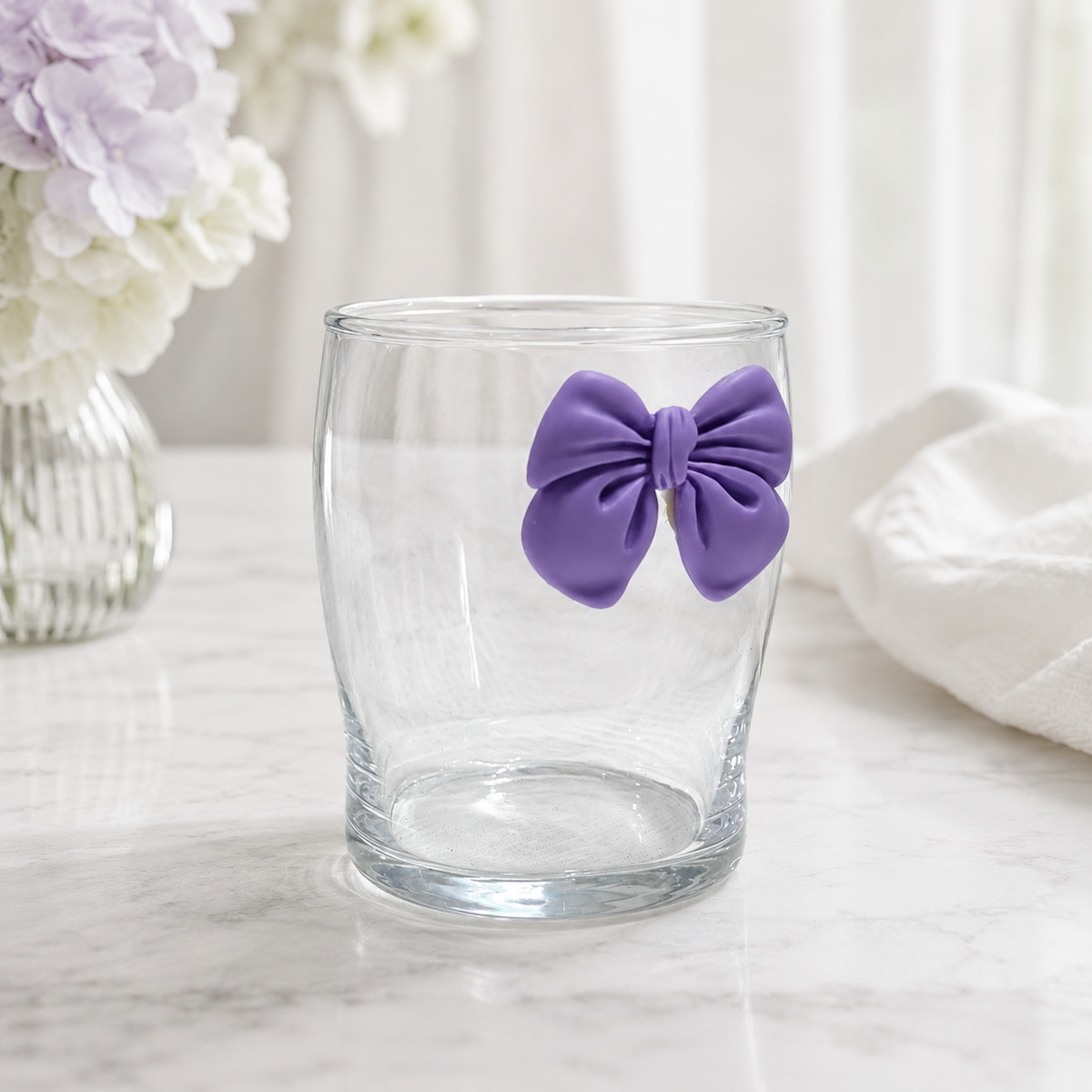Specialty Cute Micron Glass with Resin Bow (310ml)