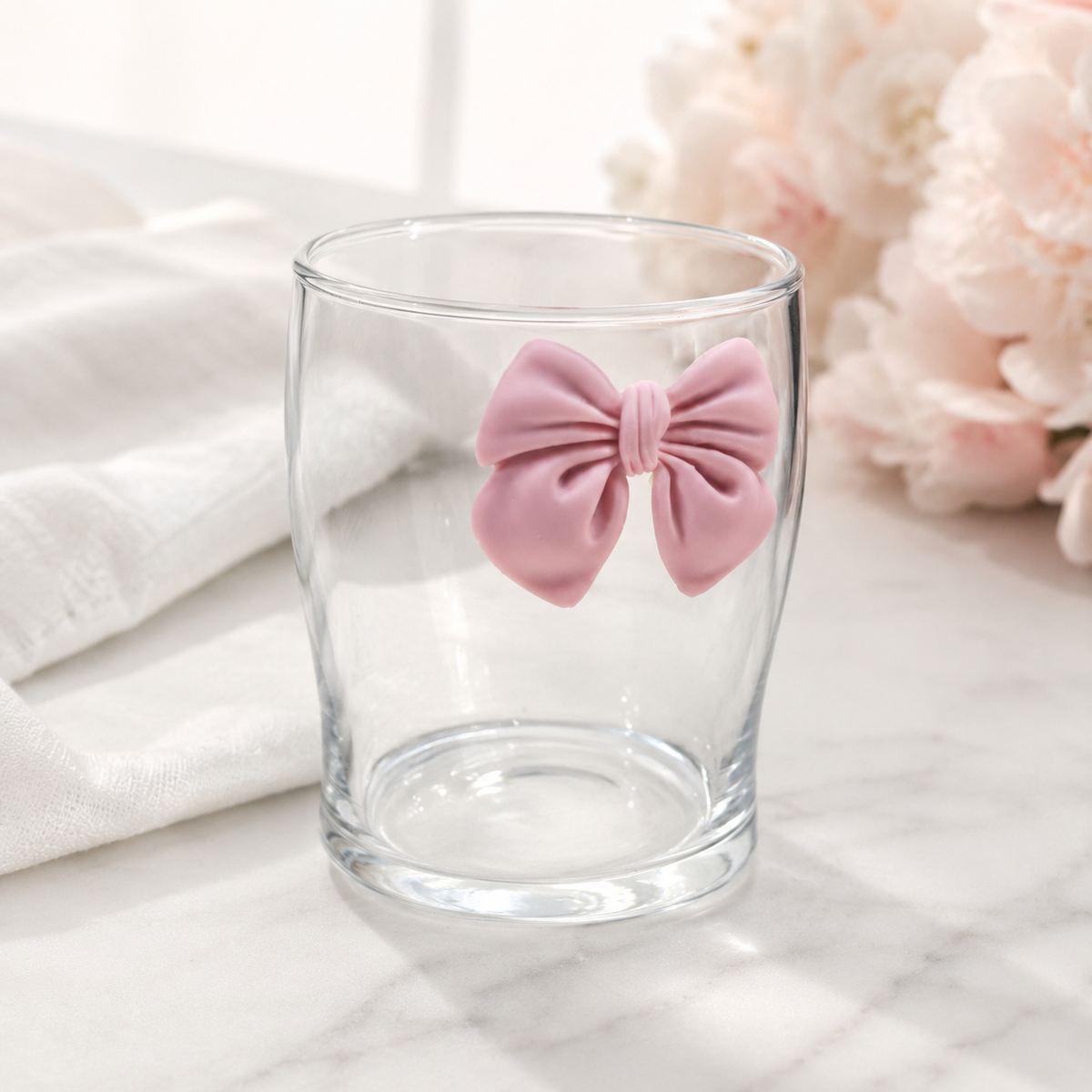 Specialty Cute Micron Glass with Resin Bow (310ml)