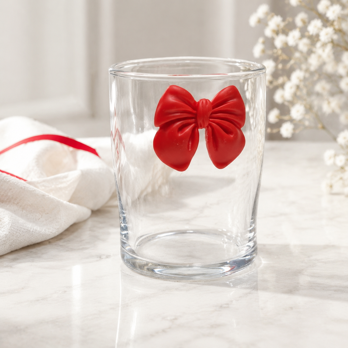 Specialty Cute Micron Glass with Resin Bow (310ml)
