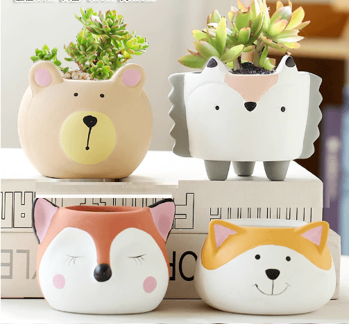 Adorable Animal Plant Pots
