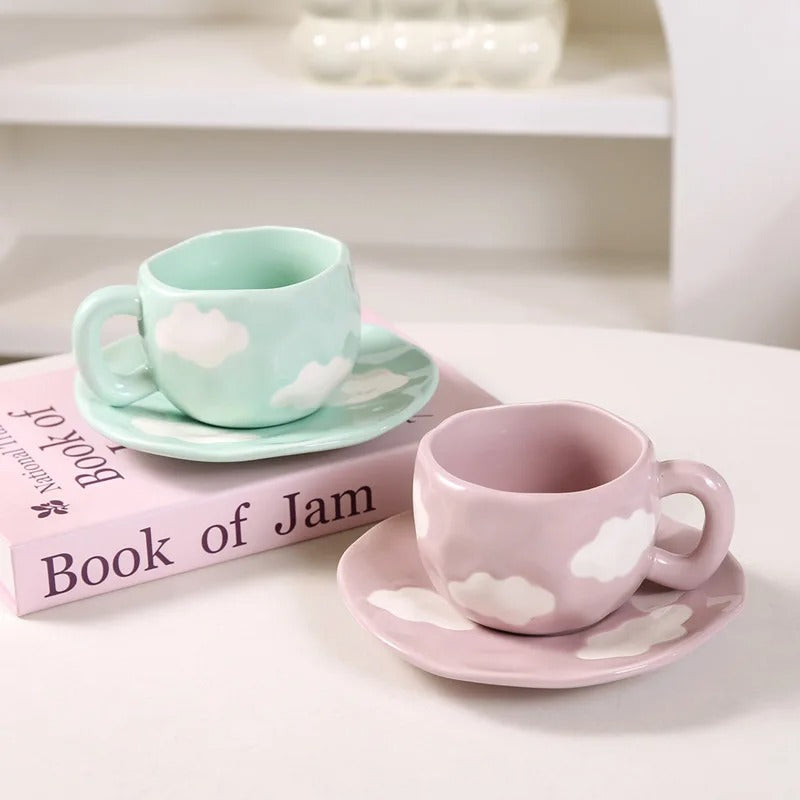 Cloud Dream Ceramic Mug with Coaster (300ml)