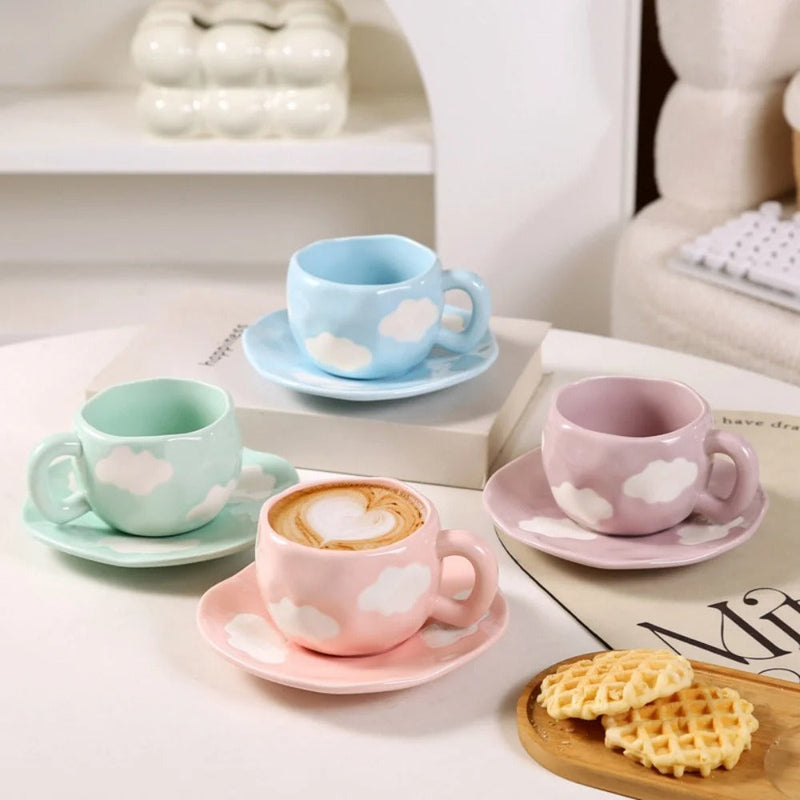 Cloud Dream Ceramic Mug with Coaster (300ml)