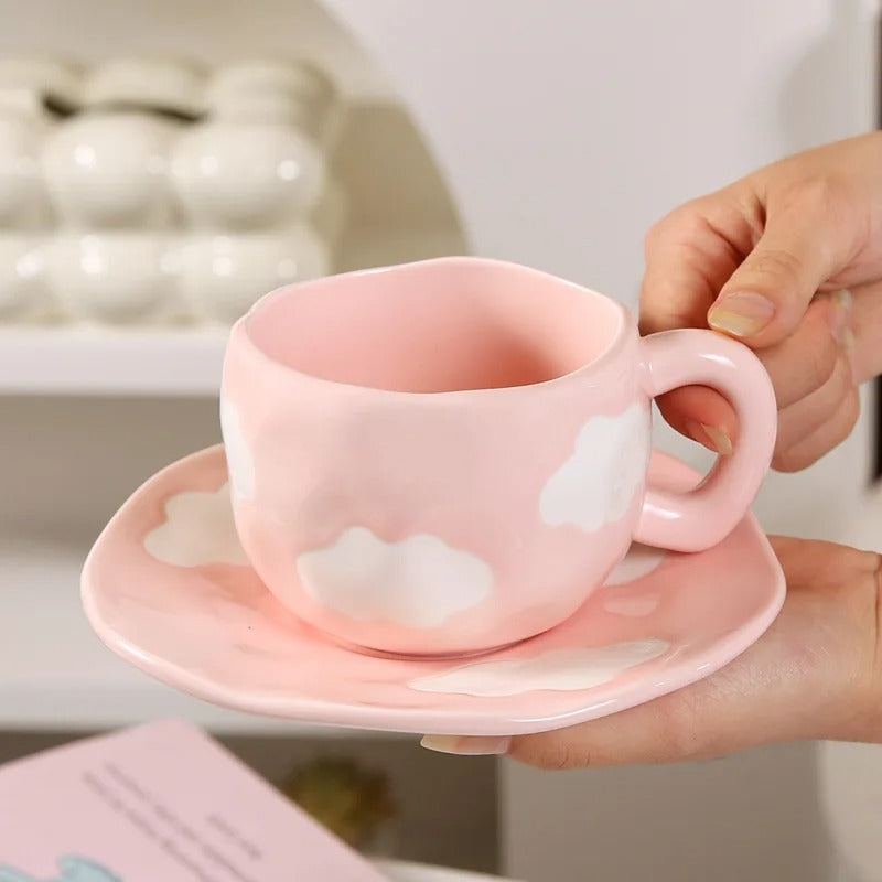 Cloud Dream Ceramic Mug with Coaster (300ml)