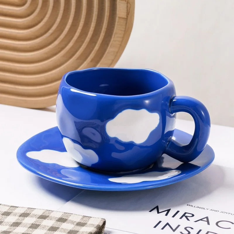 Cloud Dream Ceramic Mug with Coaster (300ml)