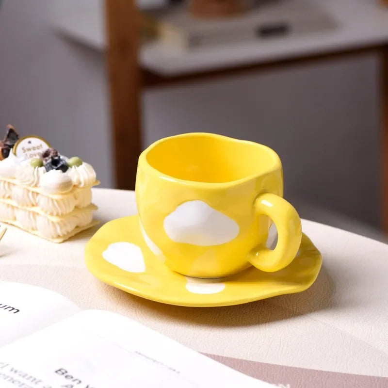 Cloud Dream Ceramic Mug with Coaster (300ml)