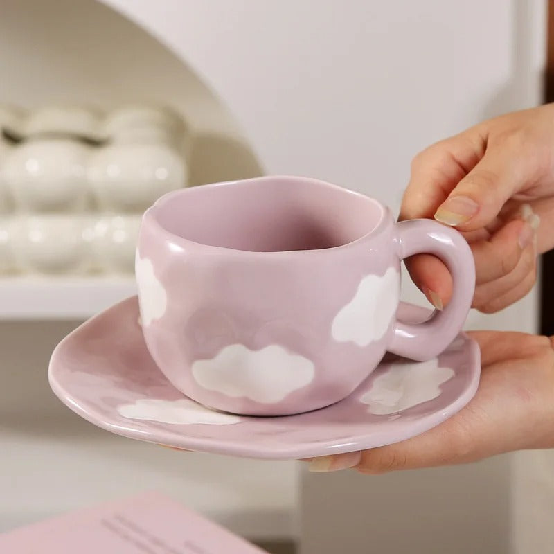 Cloud Dream Ceramic Mug with Coaster (300ml)